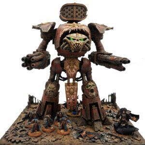 chaos battle titan warhammer 40,000 compatible (battle damaged)