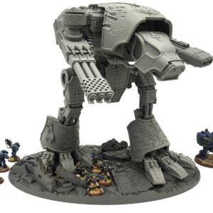 landscaped model base for warhound scout titans (350 x 220mm oval)