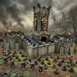 imperial defence line bastion terrain set warhammer 40,000 compatible