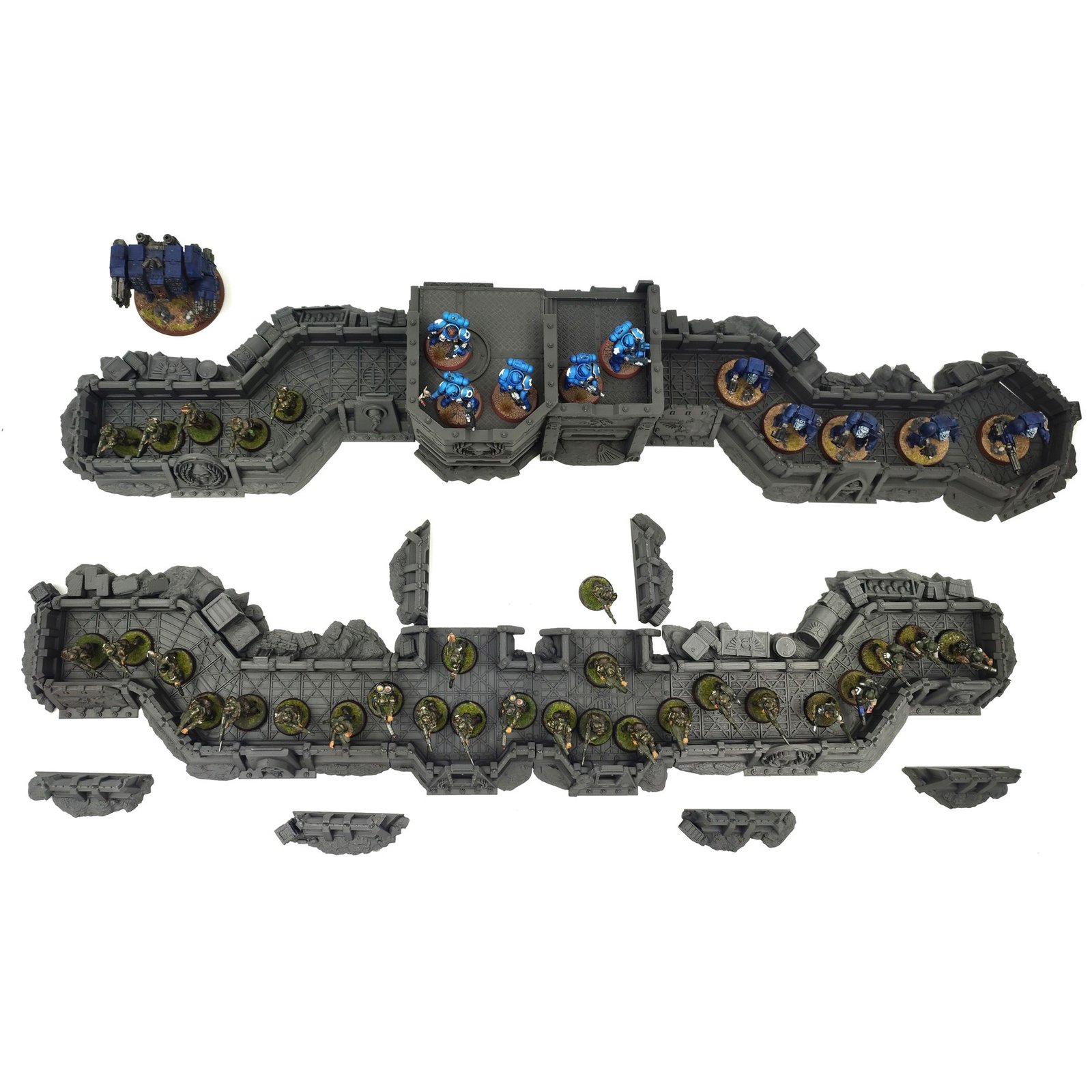 ImperialDefenceLine_3 imperial defence line network terrain set warhammer 40,000 compatible