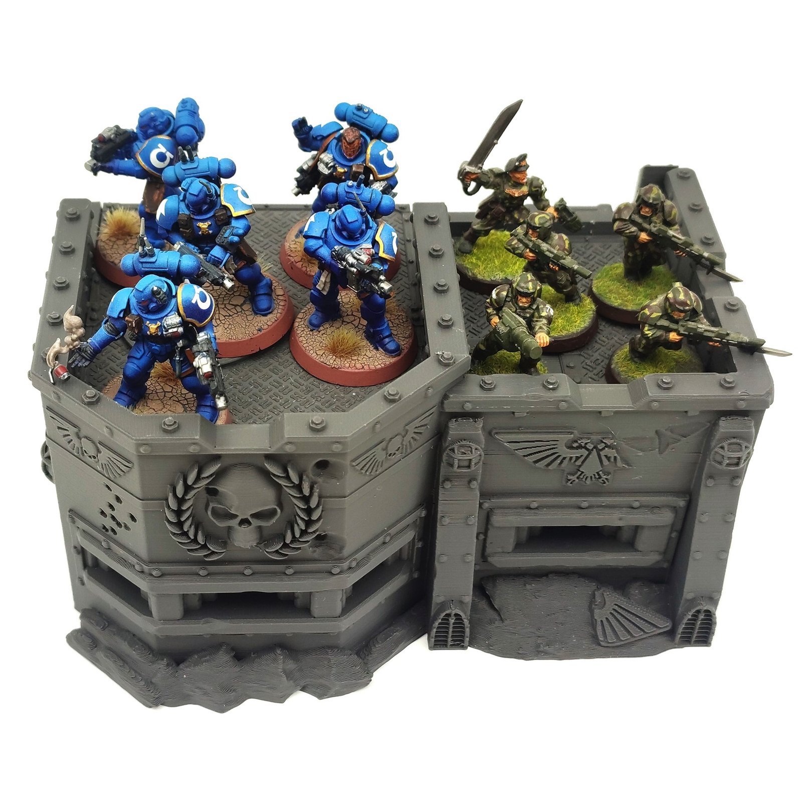 ImperialDefenceLine_4 imperial defence line network terrain set warhammer 40,000 compatible