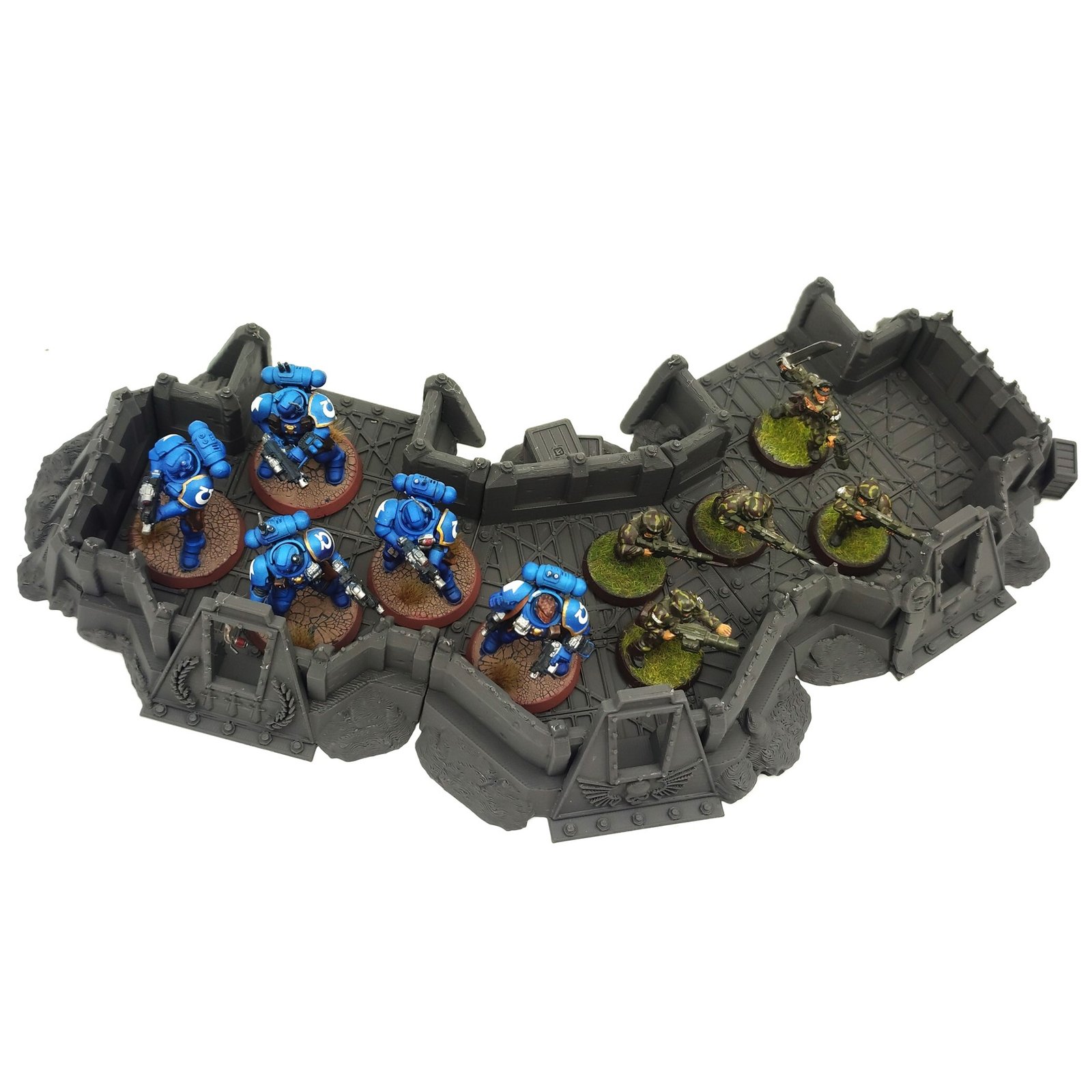 ImperialDefenceLine_5 imperial defence line network terrain set warhammer 40,000 compatible